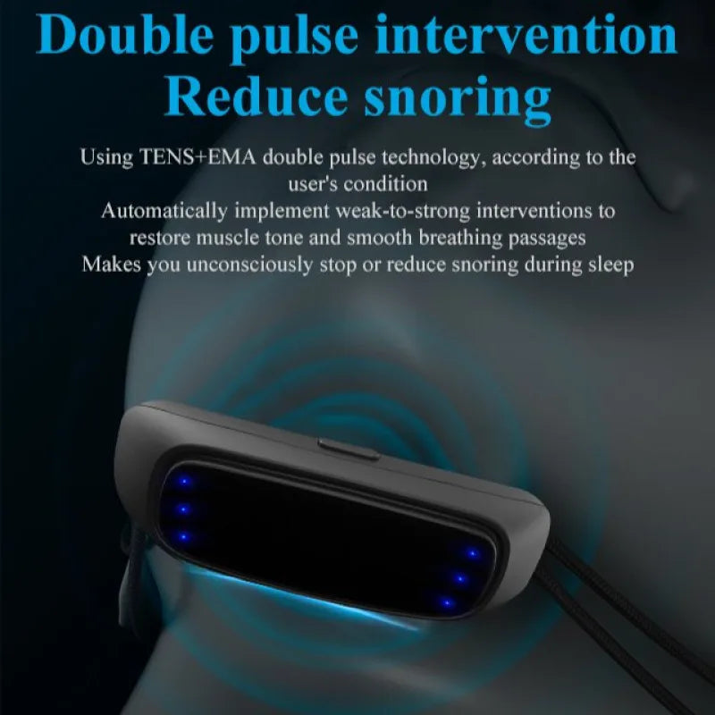 Electric Anti-Snoring Snoring Corrector Aid Antisnoring EMS Pulse Improve Breathing Better Sleep